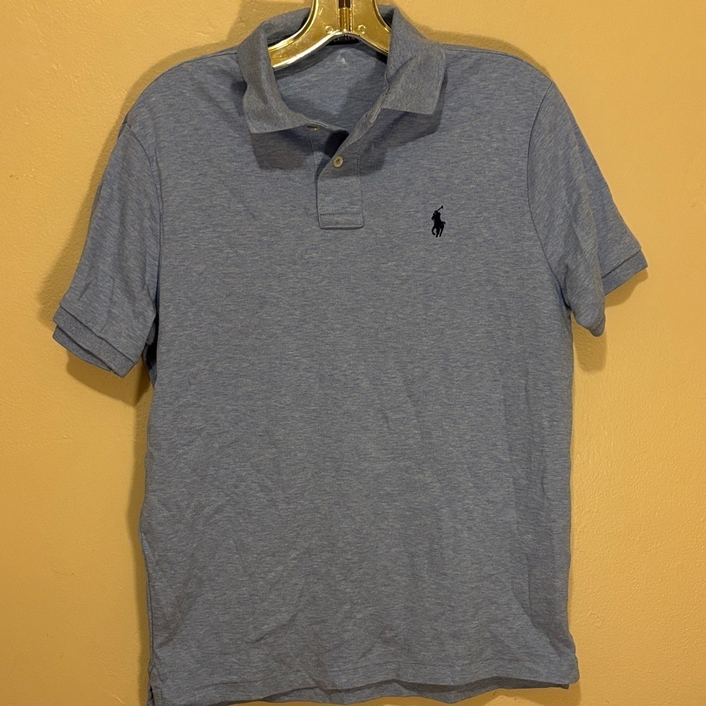 Polo by Ralph Lauren Men's Light Blue Polo Shirt
